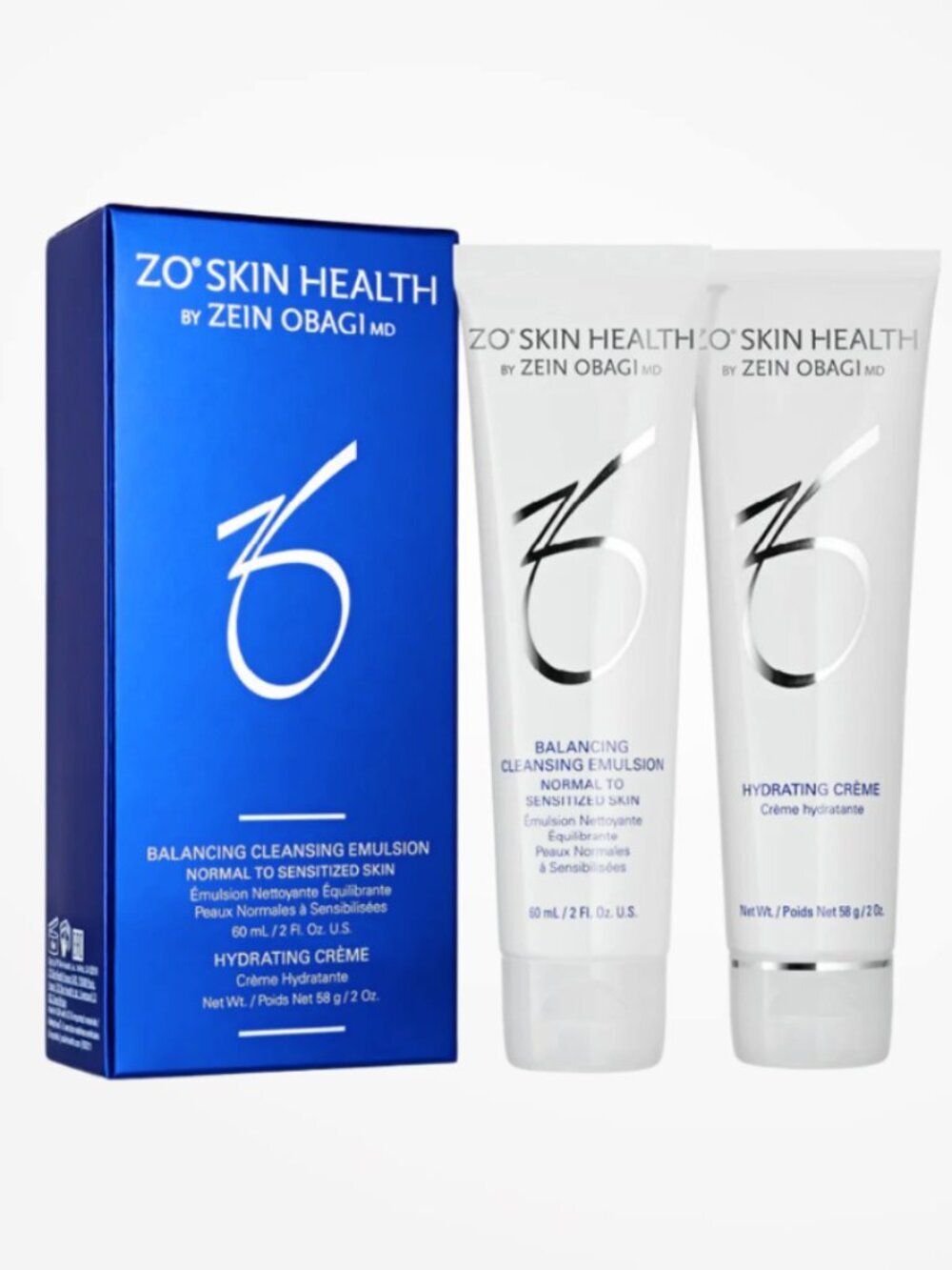 NWT ZO Skin Health Balancing Cleansing Emulsion + Hydrating Crème Travel Duo